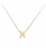 Christian Gouden ketting met h hanger