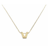 Christian Gouden ketting met v hanger