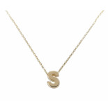 Christian Gouden ketting met s hanger
