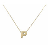 Christian Gouden ketting met p hanger