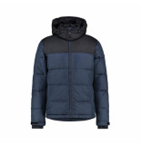 Purewhite blue Hooded Puffer Jacket 