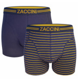 Zaccini heren boxershorts 2 pack blauw groen