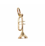 Christian Gouden trompet hanger