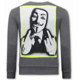 Tony Backer Anonymous sweater grijs