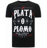 Local Fanatic Plata o plomo narcos t-shirt