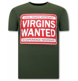 Local Fanatic Shirt met print virgins wanted
