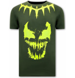 Local Fanatic T-shirts met print venom face neon