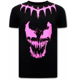 Local Fanatic T-shirt met opdruk venom face neon