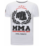 Local Fanatic T-shirt met print mma fighter