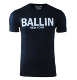 Ballin New York heren t-shirt ronde hals regular fit navy