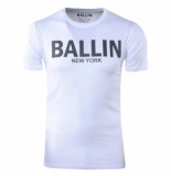 Ballin New York heren t-shirt ronde hals regular fit wit