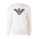 Emporio Armani Pullover wit met logo