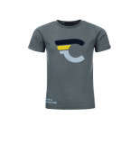Common Heroes T-shirt slub-jersey grijs/groen voor jongens in de kleur