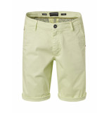No Excess 1181906sn short chino stretch garment dyed 056 lime -