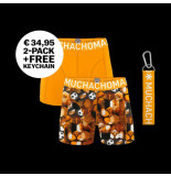 Muchachomalo Wcleo 1010-01 2-pack football boxershorts with keychain -