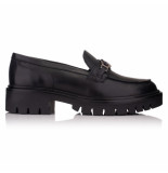 Omnio Laurie chain loafer black leather