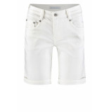 Red Button Short srb2797 white