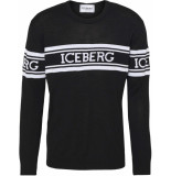 Iceberg Logo sweater zwart