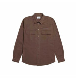 Woodbird Hoxen work shirt brown 2116-708