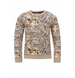 Looxs Revolution Sweater met wild animal print voor meisjes in de kleur