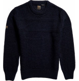 Superdry Jacob cable crew eclipse navy