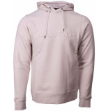 Ma.strum Embossed hoodie logo ecru