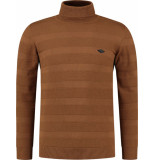 Gabbiano Knit pull with collar rusty brown