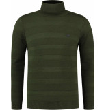Gabbiano Knit pull with collar army green