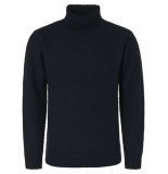 No Excess Pullover rollneck solid jacquard wi night