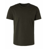 No Excess T-shirt crewneck solid basic moss