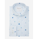 Michaelis Poplin shirt met bloemen details
