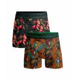 Muchachomalo Rasta1010-04 print/black boxershorts -