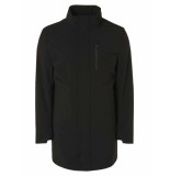 No Excess Jacket long fit stretch softshell black