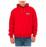 313 Sweatshirt man fleece hoodie red 4dm662.2328