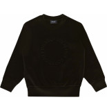 Diesel Embossed logo sweater zwart