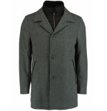 Bos Bright Blue Geke coat plain 21301ge01bo/940 grey