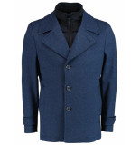 Bos Bright Blue Turijn coat twill 21301tu13bo/290 navy