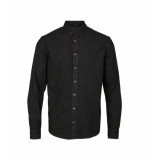 Kronstadt Johan denim shirt black ks3036 stretch