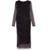 Refined Department Knitted flower mesh dress maila purple
