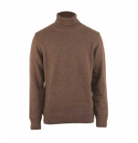 Kronstadt Andrew wool neck knit brown mel ks3133