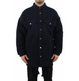 AMBUSH Oversized shirt coat navy blu