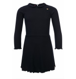 Looxs Revolution Navy jurkje ribjersey voor meisjes in de kleur