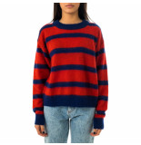 Amish Sweater vrouw crew neck cropped mohair stripe a21amd206cb25xxxx.237