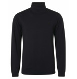 No Excess Pullover rollneck 2 coloured melang night