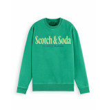 Scotch & Soda 4643 highlight green 165801 garment dyed sweater scotch&soda