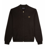 Fred Perry Pique texture track jacket black