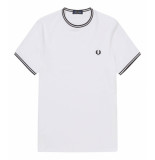Fred Perry 9553 t-shirt twin tipped white