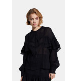 Alix The Label 2112990204 woven crinkle blouse.