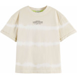 Maison Scotch Loose-fit organic cotton t-shirt sand