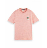Scotch & Soda 166653 crewneck t-shirt 4812 rose melee t-shirt o-ne